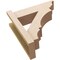 Ekena Millwork 5 1/2-in W x 16-in D x 16-in H Balboa Trad Rough Cedar Woodgrain TimberThane Outlooker, Primed Tan OUTUR055X16X16BOA04RCPR - alternate 3